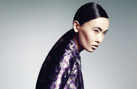 Bayana the asian looking beauty from Kazakhstan for L’Officiel Latvija