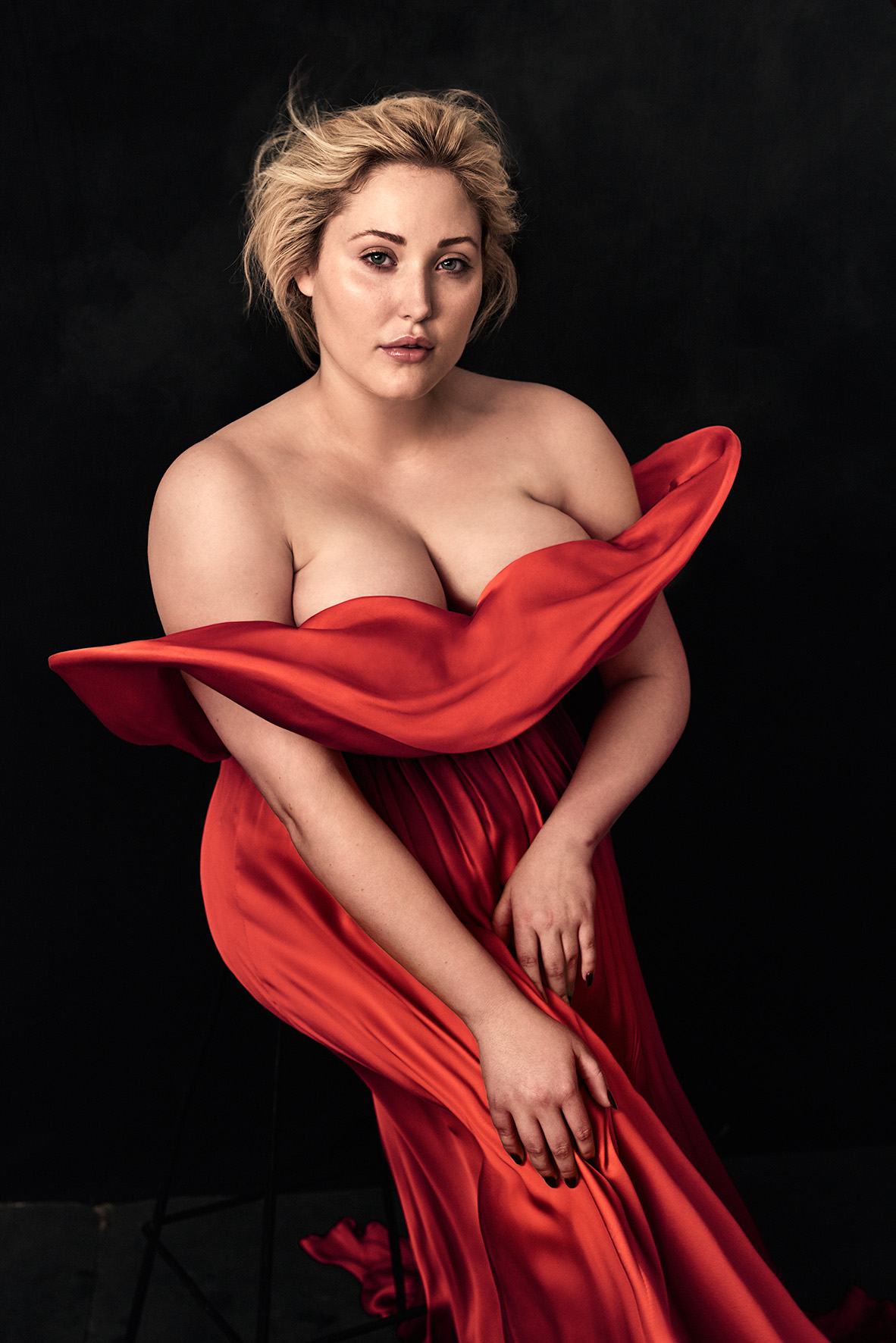 The plus-size model Hayley Hasselhoff (daughter from David Hasselhoff)