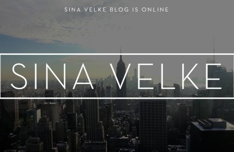 Sina Velke Blog Launch