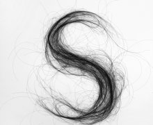 Monique Goossens / Typography / Hair / Net / Art